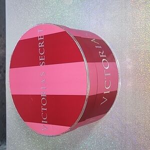 RARE HTF Vintage Victoria Secret Hat Box Display Prop Nesting Pink Striped Mediu
